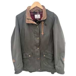Legendary Whitetails Jacket Mens Large Green Plaid Lined Utility Coat